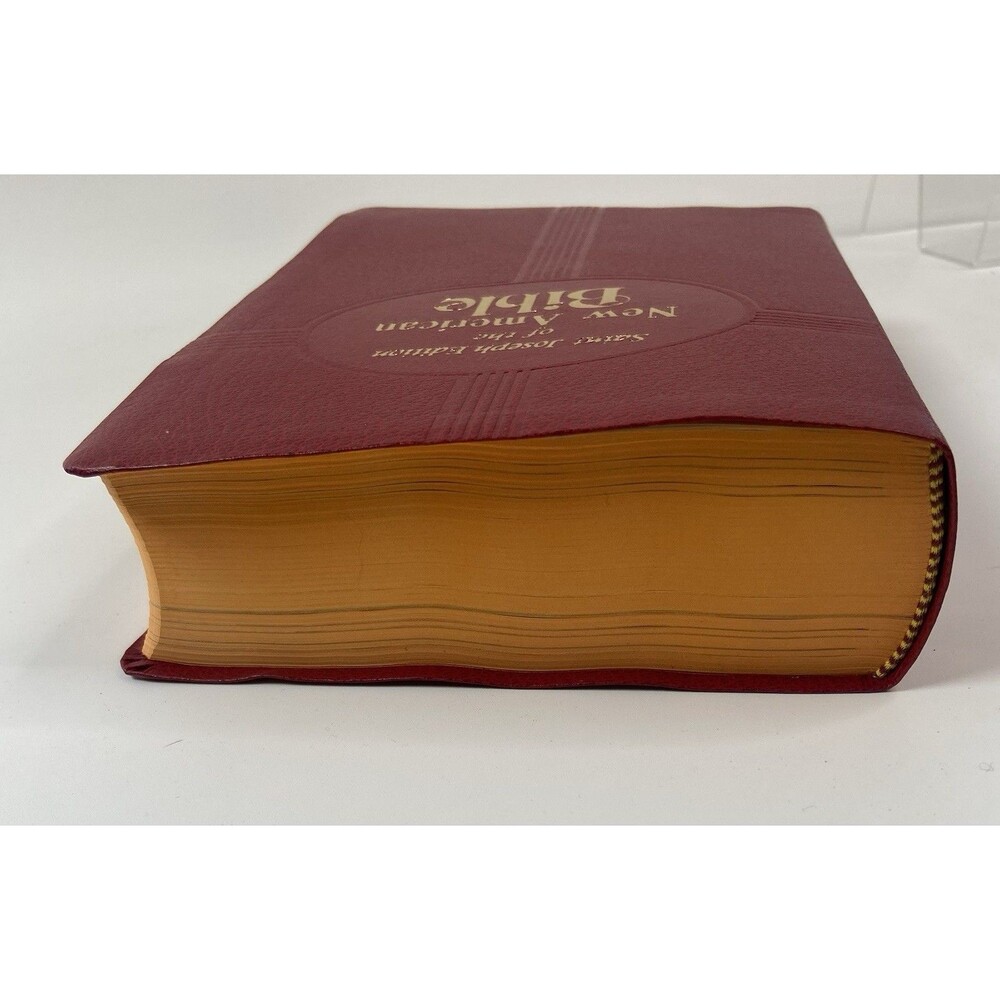 New American Bible Saint Joseph Ed Red + New Testament Translation Book Catholic - Picture 7 of 16